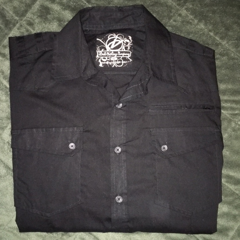 BUTTON DOWN WESTERN SHIRT S